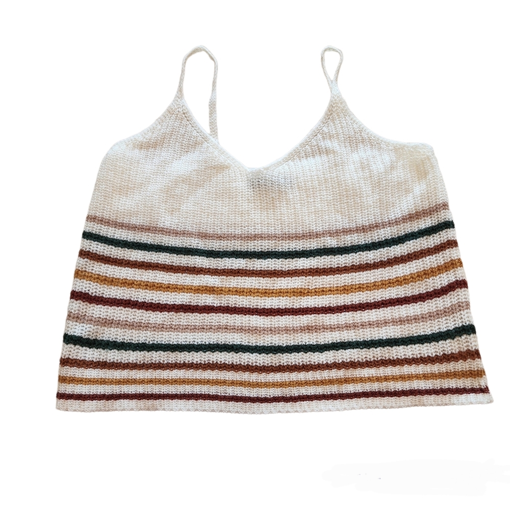 SHEIN Womens Striped Sweater/Tank Top Size Large